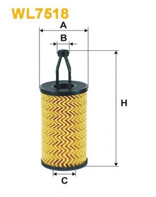 WIX FILTERS wl7518 -  ФИЛЬТР МАСЛЯНЫЙ MERCEDES-BENZ C (W204/S204). CL (C